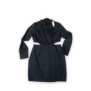 Lulus NWT Sidecut out Long Sleeve Cocktail Dress XL